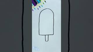 Cara Menggambar Es Krim Lucu