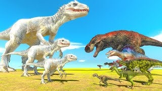 Dinosaur War - Growing Indominus Rex VS Carnivore Dinosaur Team | Animal Revolt Battle Simulator
