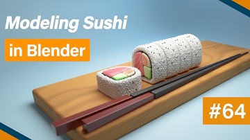 Modeling Sushi in Blender # 64