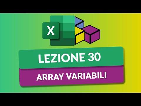 Video: Cosa intendi per array?