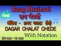    raag bhairavi  dagar chalat chede rag bhairvi  teentaal kss bhartiya sangeet