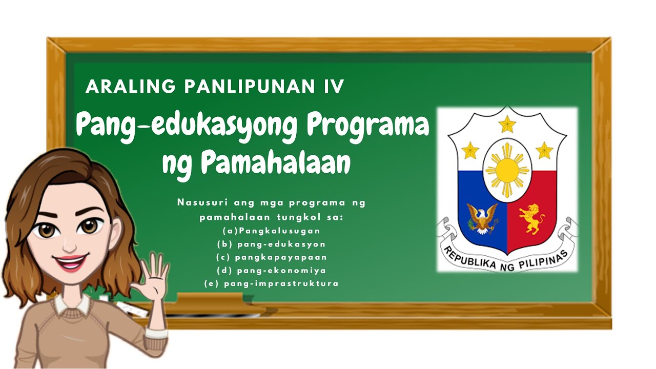 Araling Panlipunan 4: Pang-edukasyong Programa ng Pamahalaan - YouTube