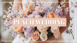 Wedding Inspiration: Peach & Lilac and Peach & Dusty Blue Wedding Themes ✨