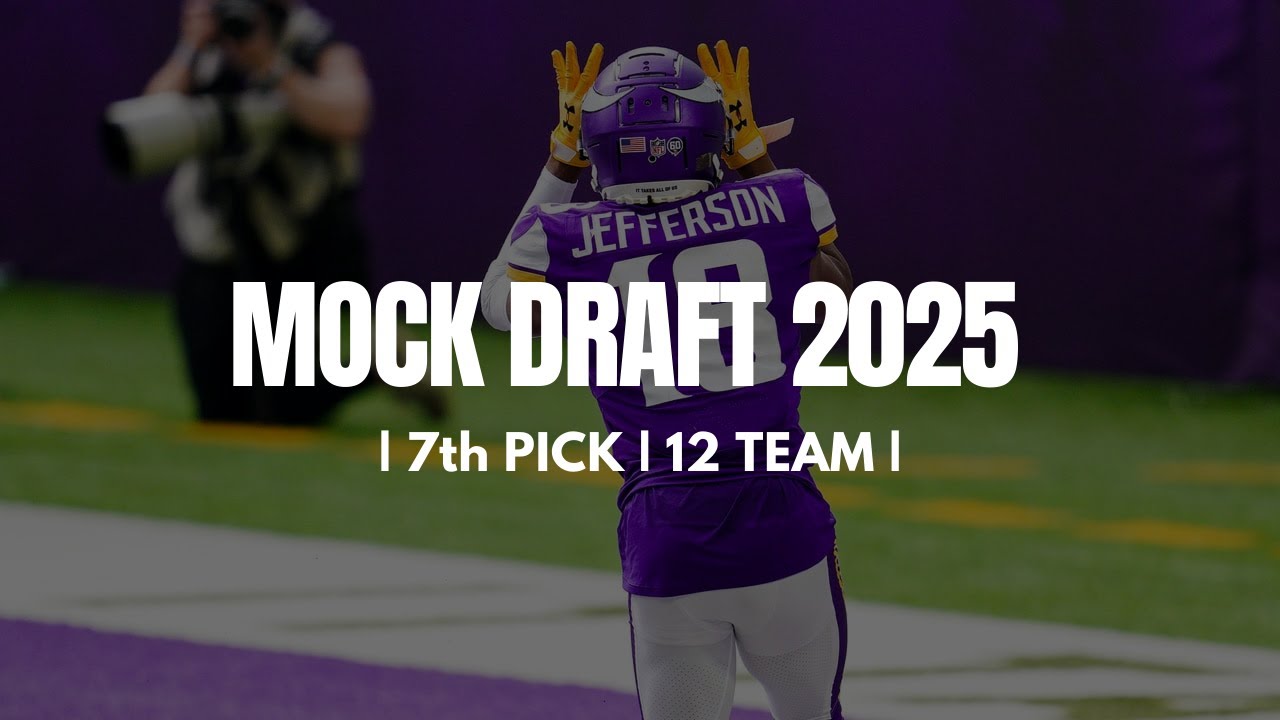 FANTASY FOOTBALL MOCK DRAFT | 7th PICK | 12 TEAM HALF PPR | ROUND BY ROUND PICKS AND ANALYSIS | 2025