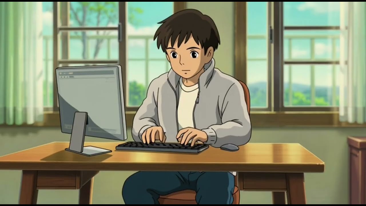 From Work to Home | A Calm Anime Motorcycle Journey