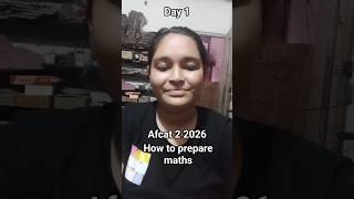 Day 1 Afcat 2 2026 preparation|#maths #afcat #airforce #indianarmy #upscexam