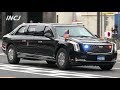 トランプ大統領車列 大阪 天満橋筋 US President Donald Trump motorcade in Osaka, Japan