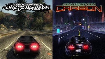 TOYOTA SUPRA Engine Sound Battle NFS Most Wanted VS NFS Carbon