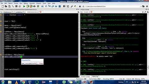 Python GUI | Tkinter | Toolbar | Drop Down Menu|