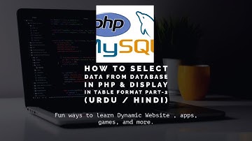 How to Select Data from Database in PHP & Display in Table Format Part-2 | PHP MySQLi Tutorial