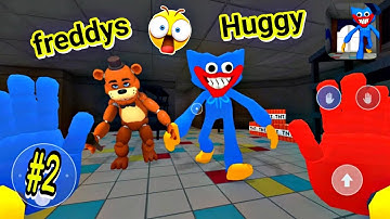 فريدي الغاضب لا يرحم بوبي هاغي واغي 2# 😳🔥| Fnaf Friday night poppy huggy wuggy scary