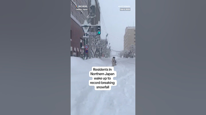 Residents in northern Japan wake up to record-breaking snowfall.