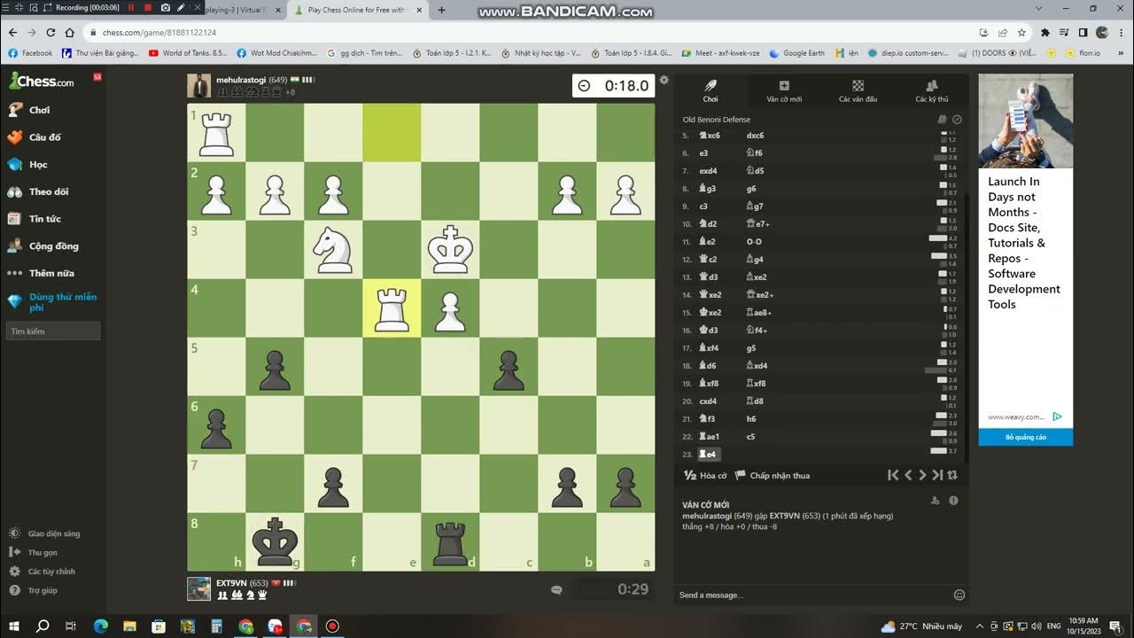 Bullet chess. Bullet chess