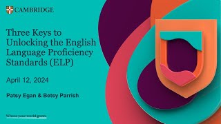 Three Keys to Unlocking the English Language Proficiency Standards (ELPS)