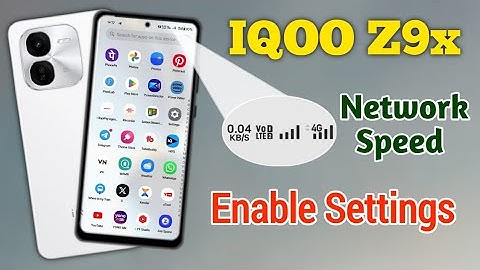 iqoo Z9x 5g me network speed show kaise kare !! how to enable network speed in iqoo Z9x 5g