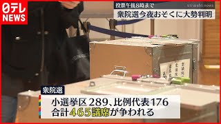 【各地で投票】衆院選きょう投開票 今夜遅くに大勢判明へ