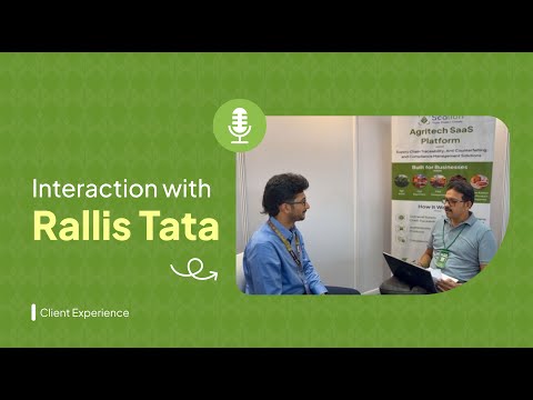 Interaction with Ganesh from Rallis Tata on Their Experience with Scalion's AgriTech SaaS Solutions - video from Scalion Commerce