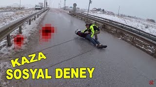 Motosiklet Kazası İnsanların Tepkisi | Sosyal Deney Resimi