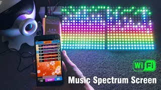 LED WiFi Music Spectrum Pixel Display Panels - WS2812B