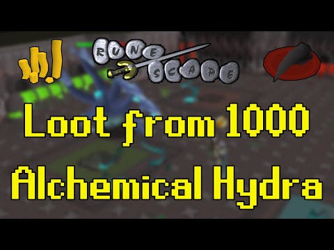 Old School RuneScape - Loot from 1000 Alchemical Hydra