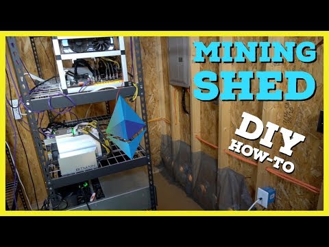 How To Build Cryptocurrency Mining Shed | What I Learned Mining @ Home