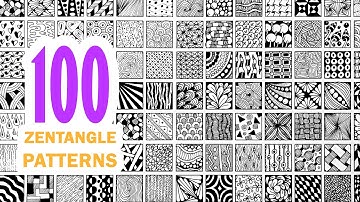 100 zentangle patterns ✺ 100 doodle patterns ✺ 100 mandala patterns