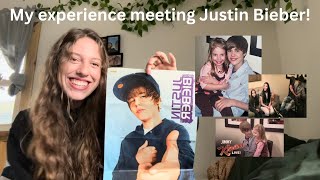 MY EXPERIENCE MEETING JUSTIN BIEBER!!