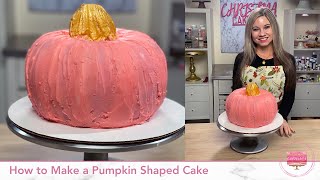 How to Make a Pumpkin Shaped Cake by Christina Cakes It 613 views 1 year ago 9 minutes, 32 seconds