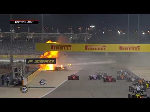 Formula 1 de ARABA PATLADI ! #BahrainGP de inanılmaz kaza oldu, Grosjean ! Bahreyn Grand Prix 2020
