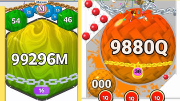 Satisfying Mobile Gameplay/ Puff Up balloon puzzle game vs rolling ball swallowing gameplay part #5
