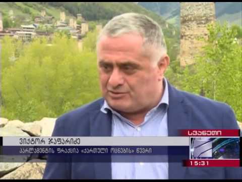 ვიქტორ ჯაფარიძე სვანეთის რეგიონად გამოყოფას ითხოვს