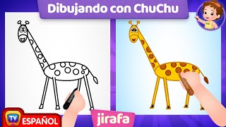 ¿Cómo dibujar una jirafa? (How to Draw a Giraffe)  ChuChu TV Sorpresa Dibujo para Niños