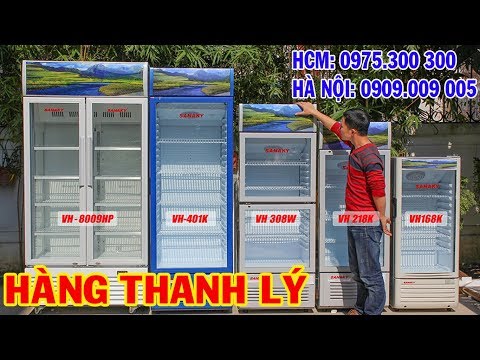 Bán thanh lý, cho thuê tủ mát 2 cánh 800 lít Sanaky VH-8009HP (90%)