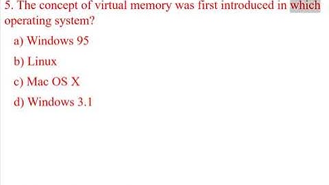 Operating Systems mcqs Quiz 6  Types of Operating Systems   for all competitive exams
