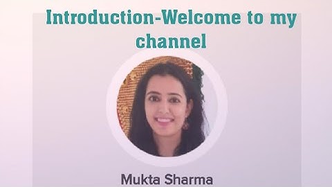 Introduction - Welcome to My YouTube channel!🌟💫✨️