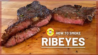 Smoked RIBEYE STEAKS on the PO' MAN GRILL | How to Reverse Sear Ribeye Steaks