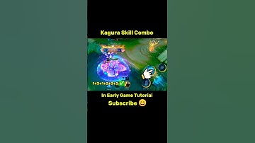 Kagura Skill Combo In Early Games Tutorial Mobile Legends #tutorial #mlbb #kagura #shorts #ml2b