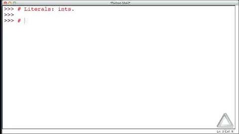 Unit 2 Video 3: Literals Integers