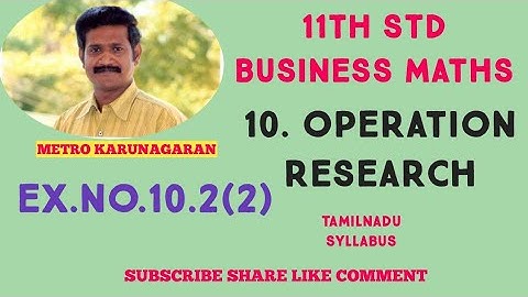 11th Std BM Ex.10.2(2) Draw the event oriented network for the following data