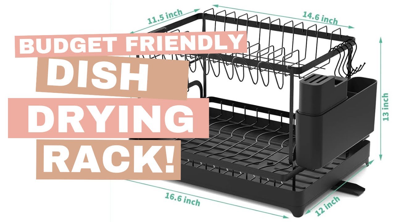 Improvements 2-Tier Space Saving Dish Draining Rack - 20401351