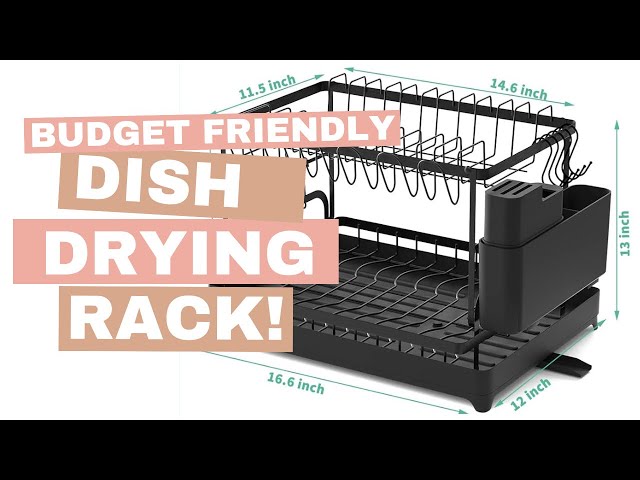 Improvements 2-Tier Space Saving Dish Draining Rack - 20401351