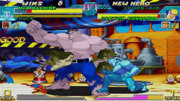 Marvel vs. Capcom - Gold War Machine, Hulk vs. Spiderman, Captain Commando 7