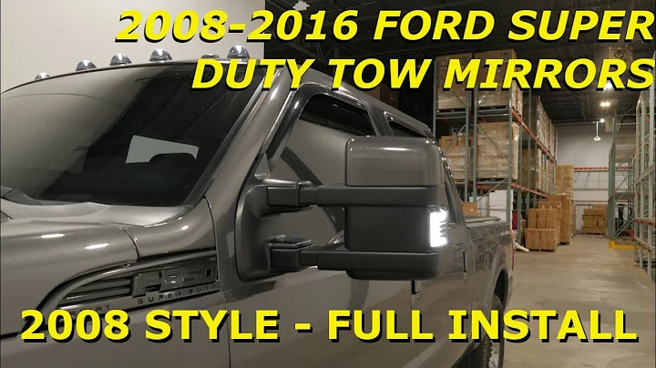 Towing Mirror Install: 2008-2016 Ford Super Duty (F250/F350) Tow Mirrors (2008 Style) - Boost Auto