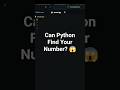 🔥 Check If a Number Exists in Python | Beginner Project #coding #python #shorts