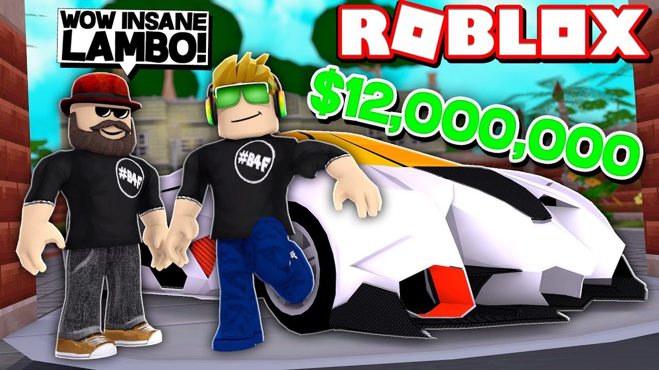 My Brand New 12 000 000 Lambo In Roblox Vehicle Simulator Drag Races Car Stunts Youtube - blox4fun roblox mad city