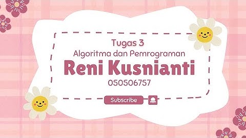 Tugas 3 Algoritma dan Pemrograman Universitas Terbuka