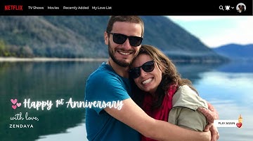 NETFLIX ANNIVERSARY MOVIE - Easy Editable CANVA Video Template, Best Gift for your loved ones