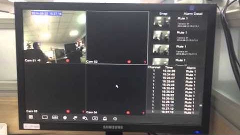 Videopark: test on DVR with perimeter intrusion detection