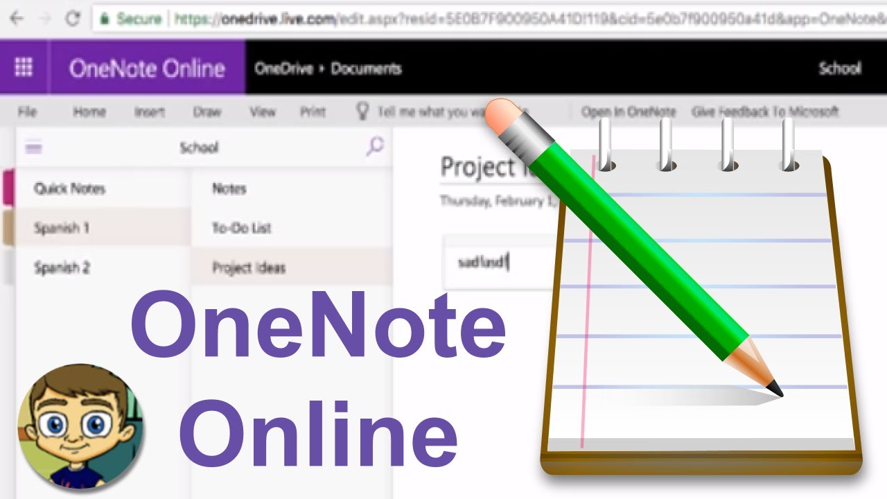 Beginner's Guide to Microsoft OneNote Online - YouTube