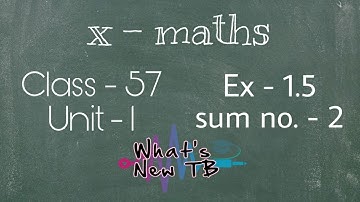 Class - 57 | 10th Maths | UNIT -1 | Relation & Function | Ex.-1.5 | Sum no.-2 - By Nivetha Bharathi